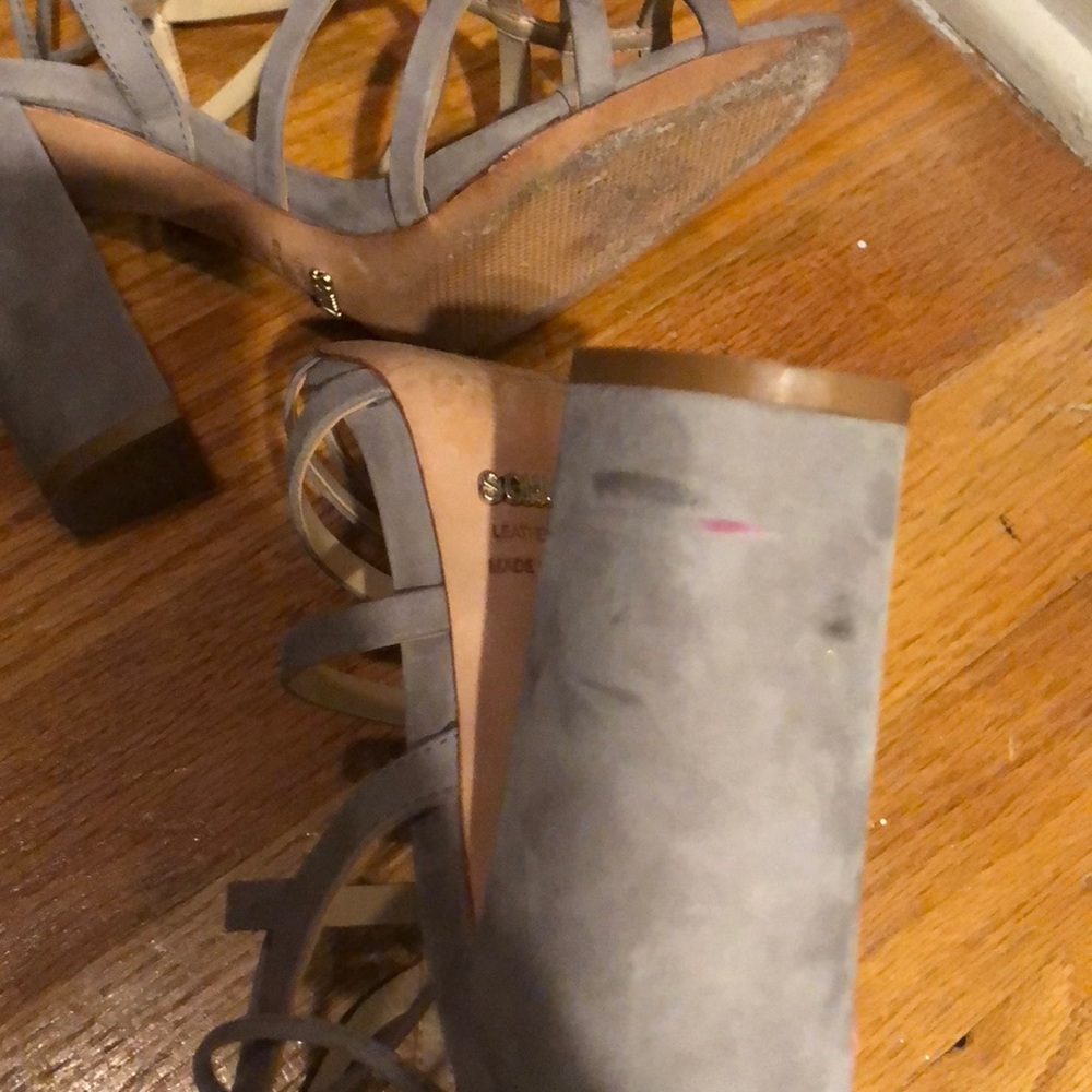 Schutz Loriana Caged Block Heel Sandal Size 7 - Picture 8 of 8